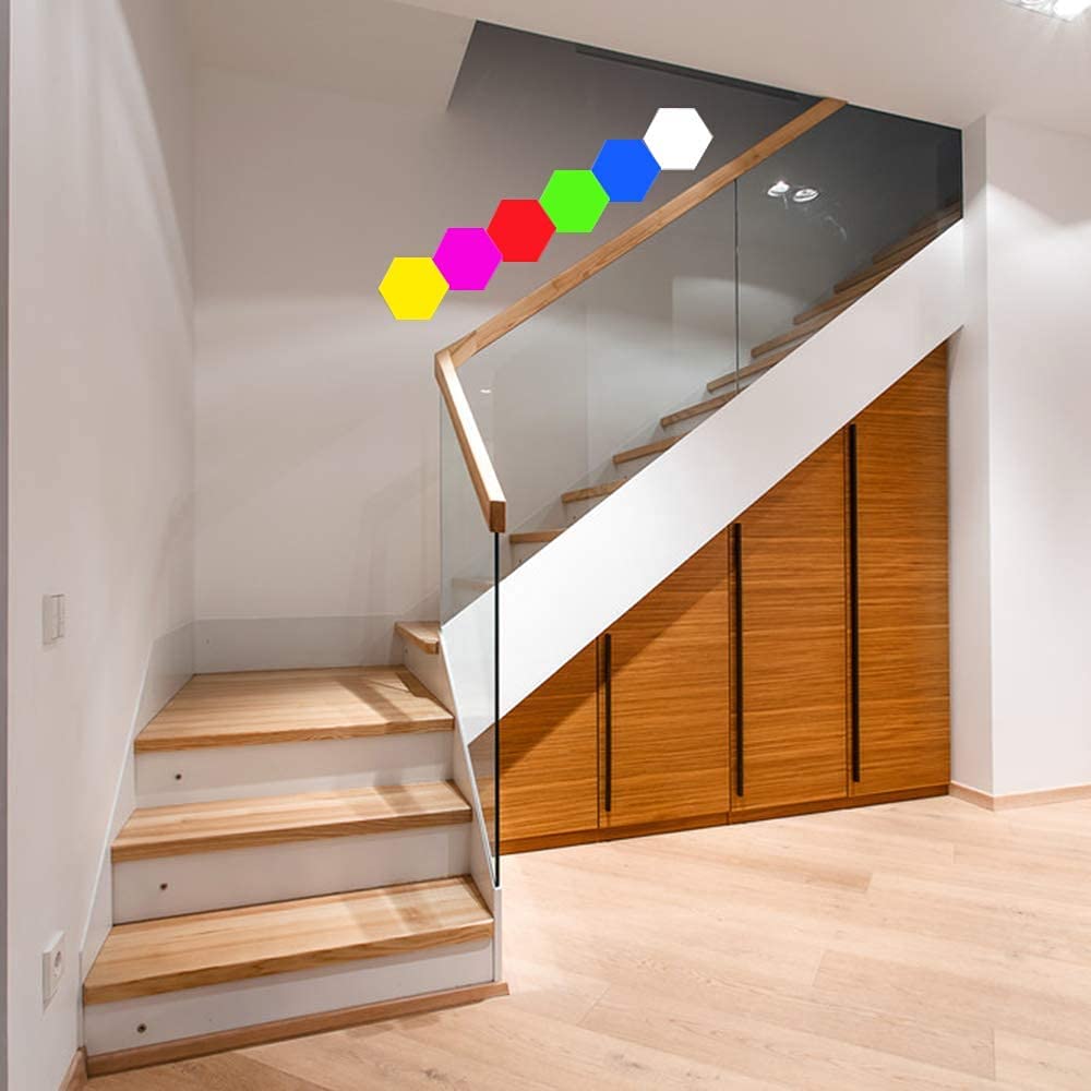 Hexagon Wall Light Multicolored 6 Pieces Hexagon Wall Light Multicolored 6 Pieces